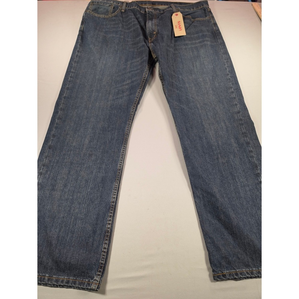 Levis 559 Mens 42x32 Relaxed Straight Leg Jeans Medium Wash Blue 00559-2765